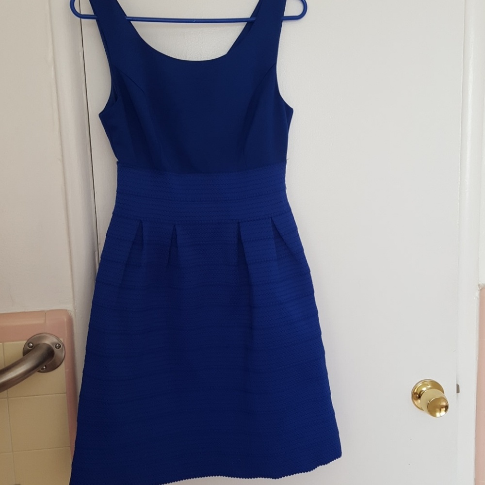Jewel tone blue dress